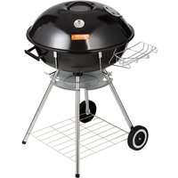 Kettle Holzkohlegrill Kugelgrill 56 cm tragbar, Barbecue Kugelgrill mit Deckel, Leckeres bbq, Picknickgrill mit großer Grillfläche, Holzkohle, von VEVOR