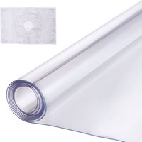 Kunststoff-Tischdecke, 76,2 x 152,4 cm, 1,5 mm dick, transparenter Tischschutz, rechteckige PVC-Schreibtischunterlage, wasserdichte und leicht zu von VEVOR