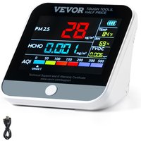 Mini-Luftqualitätsmonitor 8-IN-1, professioneller Partikelzähler PM2.5 PM10 PM1.0, Formaldehyd, Temperatur, Luftfeuchtigkeit, tvoc AQI-Tester für von VEVOR