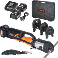 Presswerkzeug und Akku-Set, Pro-Presswerkzeug, elektrisches Rohr-Crimpwerkzeug mit M15-, M22-, M28-Backen, Presswerkzeug-Set mit 2 Stück von VEVOR