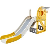 Rutsche Kinder Fun-Slide mit Basketballkorb Kinderrutsche hdpe Gartenrutsche Max. 50kg Kleinkinderrutsche für 1-12 Jahre Babyrutsche Indoor & Outdoor von VEVOR