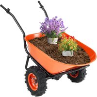Schubkarre, 500 w angetriebener Mehrzweck-Gartenwagen, Kippkarre, 260 kg Kapazität mit Metallgriff und Schienenrädern, zweirädrige Transportkarre und von VEVOR