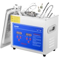 Professioneller Ultraschallreiniger, 2,85 l Ultraschall-Schmuckreiniger mit digitalem Timer und Heizung, Edelstahl-Industrie-Schallreiniger 40 kHz Professioneller Ultraschallreiniger, 2,85 l Ultraschall-Schmuckreiniger mit digitalem Timer und Heizung, Edelstahl-Industrie-Schallreiniger 40 kHz von VEVOR