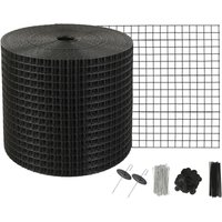 Vogelschutz für Solarmodule, 15,2 cm x 30,4 m, Taubenabwehr Solaranlagengitter mit 100 Edelstahl-Verschlüssen, Solarmodul-Schutz mit rostfreier von VEVOR