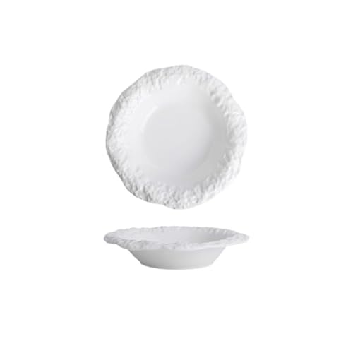Flacher Teller Steinmuster Keramik Servierplatte Tiefer Teller für den Heimgebrauch, kreative Salate Hotels und Restaurants Tafelteller Flacher Teller Steinmuster Keramik Servierplatte Tiefer Teller für den Heimgebrauch, kreative Salate Hotels und Restaurants Tafelteller von VEXDOSLE