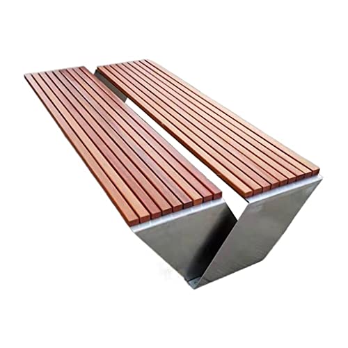 Gartenbank für Outdoor Kreative Outdoor Edelstahl Sitzpark Freizeit Stuhl Platz Garten Blick Sitz Strand Stuhl Shopping Mall Rest Bank Parkbänke für Outdoor von VEXDOSLE