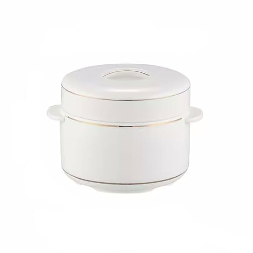 Suppenschüssel Japanisch kurze Untertasse Eintopf Schüssel Keramik-Auflauf mit Deckel Gedämpfter Eiereintopf mit Doppeldeckel Suppenschüssel Haushalt Vogelnest Größe Eintopf Mahlzeitschale(1000ml) von VEXDOSLE