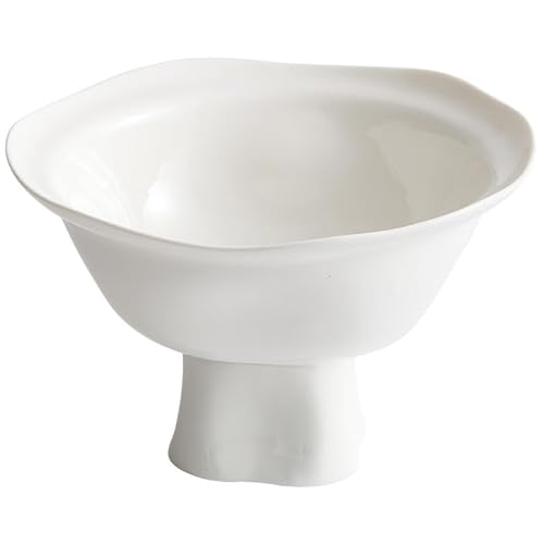Suppenschüssel White High Bowl Restaurant Keramik Suppenschüssel Hauspasta-Schüssel Perfekt zum Frühstück, Mittag- und Abendessen Mahlzeitschale(S) von VEXDOSLE