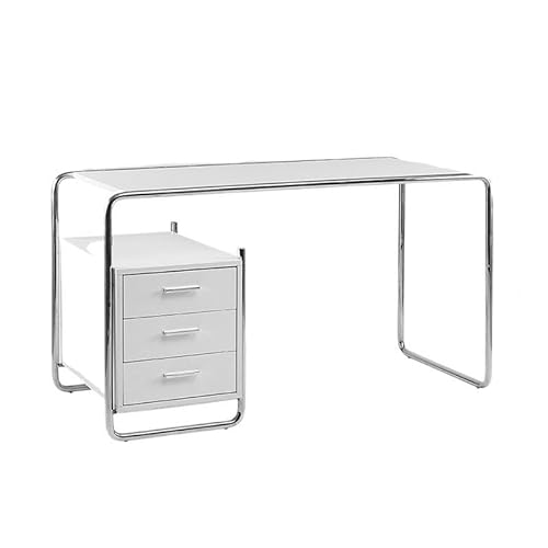 VEXDOSLE Teetisch, Computertische, minimalistischer Büro-Computertisch, Edelstahl, Schminktisch, Zuhause, Arbeitszimmer, Schlafzimmer, kleiner Couchtisch von VEXDOSLE