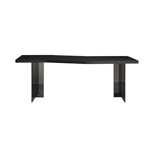 VEXDOSLE Teetisch Computertisch Schreibtisch Massivholz Acryl Computertisch Schwarz modern und einfach rechteckig für Werkbank Couchtisch VEXDOSLE Teetisch Computertisch Schreibtisch Massivholz Acryl Computertisch Schwarz modern und einfach rechteckig für Werkbank Couchtisch von VEXDOSLE