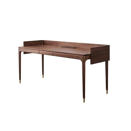 VEXDOSLE Teetisch Computertische Schwarz Walnuss Schreibtisch Home Study Computer Leitwand Minimalistisch Kleine Wohnung Wohnzimmer Empfang Möbel Geeignet Für Arbeit, Büro Couchtisch von VEXDOSLE