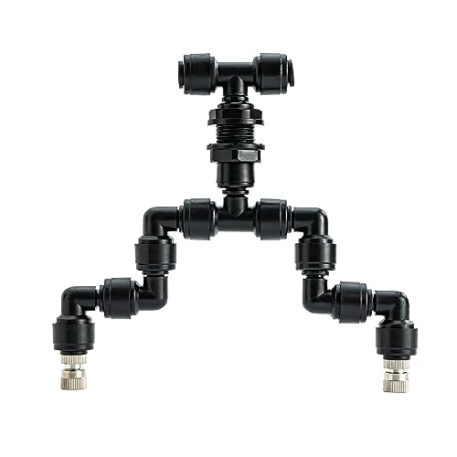 VEXPLO Reptilien Terrariendüse 360° Verstellbarer Düsen Reptilien Fogger Mist Sprinkler Doppelkopf Schwarzer Sprühdüse für Aquarium den Regenwald VEXPLO Reptilien Terrariendüse 360° Verstellbarer Düsen Reptilien Fogger Mist Sprinkler Doppelkopf Schwarzer Sprühdüse für Aquarium den Regenwald von VEXPLO