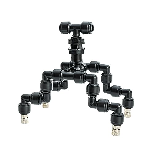 VEXPLO Reptilien Terrariendüse 360° Verstellbarer Düsen Reptilien Fogger Mist Sprinkler Vierköpfige Schwarzer Sprühdüse für Aquarium den Regenwald VEXPLO Reptilien Terrariendüse 360° Verstellbarer Düsen Reptilien Fogger Mist Sprinkler Vierköpfige Schwarzer Sprühdüse für Aquarium den Regenwald von VEXPLO