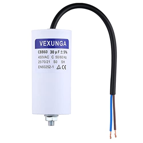 VEXUNGA 30µF 450V Motorkondensator Anlaufkondensator Kondensator 30uF 30 uF 450 Volt 45x95MM CBB60 kondensatoren Kabel M8 für Elektromotor VEXUNGA 30µF 450V Motorkondensator Anlaufkondensator Kondensator 30uF 30 uF 450 Volt 45x95MM CBB60 kondensatoren Kabel M8 für Elektromotor von VEXUNGA