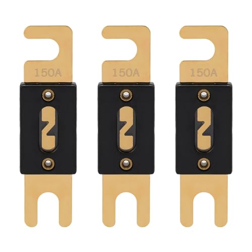 VEXUNGA ANL Sicherung 150A ANL-150 Flachsicherungen 150 Ampere 32VDC für Auto Audio Videosystem Schmelzsicherung Sicherungen (Packung mit 3 Stück) von VEXUNGA