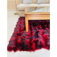 Roter Waschbär Pelz Teppich, Handgemachter Luxus Echte Decke, Decke von VFCfurs