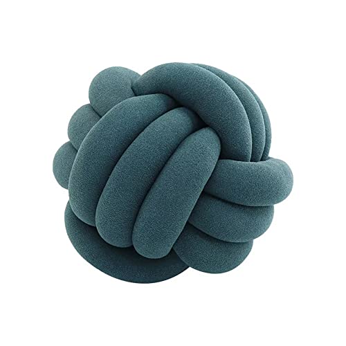 VFDC Knotenkissen, Couchkissen, Sofa Kissen, Knoten-Ball-Kissen, Deko Zierkissen, Geknotetes Kissen für Sofa, Rund Knoten Kissen, Deko Knoten, Knot Pillow Ball, Grün, 27cm von VFDC