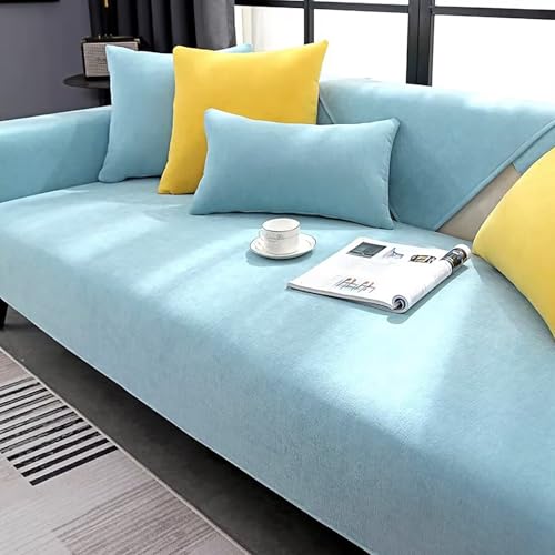VFDC Sofa Überzug L Form, Sofabezug 1 2 3 4 Sitzer, Couch Überzug Katze Hundeschutz, Sofa Cover rutschfest Universal, Sofaüberwurf Baumwolle, 90 * 210cm von VFDC
