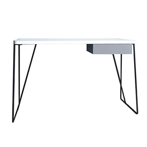 Computer Modern Minimalist White Student with Drawer Home Office Workstation for Bedroom Living Room von VFDIOAIOFURRE