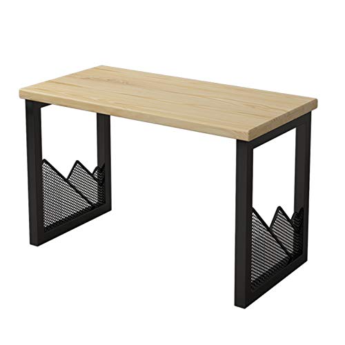 Computer Simple Style Staff Office 8cm Thick Pine Desktop Black Wrought Iron Frame Easy To Assemble - For Home Company Studio Computer Simple Style Staff Office 8cm Thick Pine Desktop Black Wrought Iron Frame Easy To Assemble - For Home Company Studio von VFDIOAIOFURRE