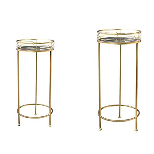 Nordic Round Creative Simple Nordic Living Room Home Decoration Small Coffee Table Side Corner Round Small Side Table Set of Two (Size : Free Size) von VFDIOAIOFURRE