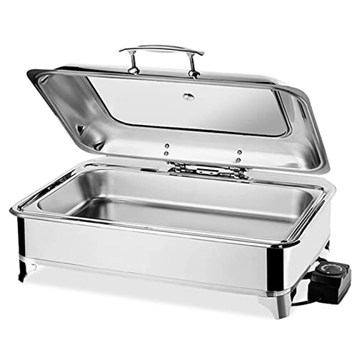 9L Elektrischer Buffetwärmer, Chafing Dish Buffet mit Heizplatte, Elektrischer Buffetwärmer für Buffet-Speisenwärmer, Buffetserver(Size:one grid) von VFDZ