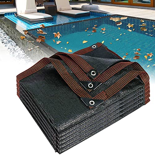 Pool-Laubnetz Abdeckung, Rechteckig Poolabdeckung Winter, Schwimmbadabdeckung Rechteckig für hält Laub aus Ihrem Pool fern, Vielseitiges Netz in Schwarz(Size:2x2m(6.5×6.5ft)) von VFDZ