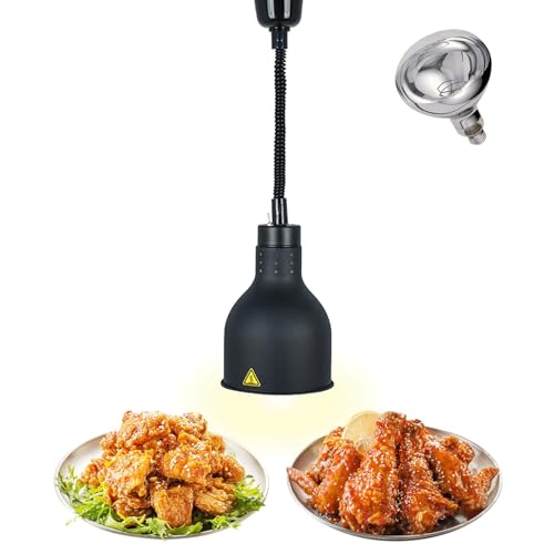 VFDZ Wärmelampe Küche, Einziehbares Wärmelampe für Speisen, Hängende Wärmelampe für Lebensmittel, Speisenwärmer Lampe mit Glühbirne für Buffet Essen Warmhalten(Color:C,Size:1pcs) von VFDZ