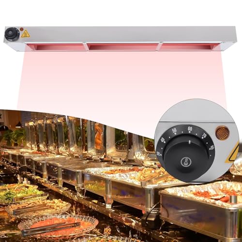 VFDZ Wärmelampe Küche, Hängende Wärmelampen für Speisen, Lebensmittel Wärmelampe für Küche, Buffets und Esszimmer Einstellbare Temperatur 30–85 °C(120cm, 1 Stück) von VFDZ