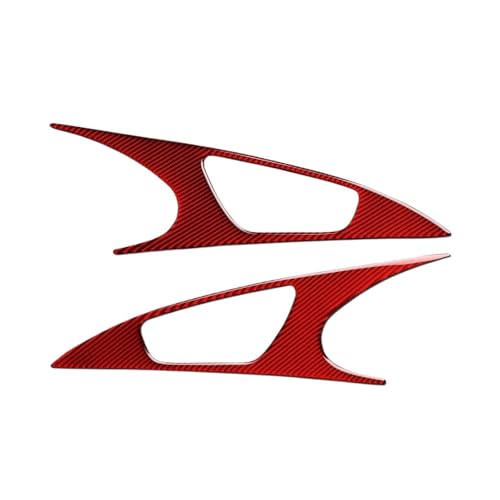 VFEBTSD Autotürgriff-Schalenverkleidungsaufkleber aus Kohlefaser, kompatibel mit Civic 10. Generation Civic 2016–2021, Innenausstattung(RED) von VFEBTSD