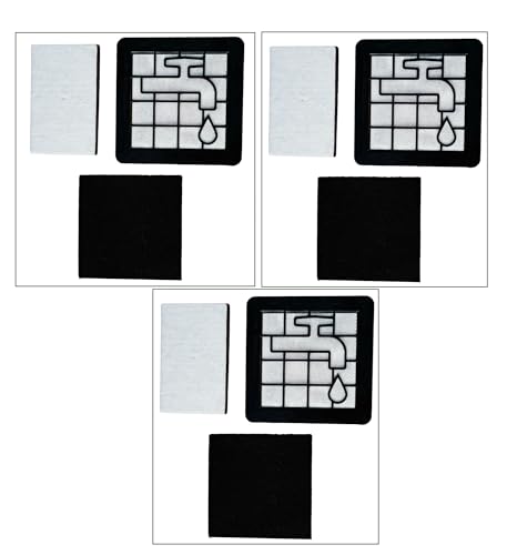 VFEBTSD Filter-Set kompatibel mit Philips beutellosen Staubsaugern Serie 2000, XB2022, XB2023, XB2042, Ersatzteilzubehör (vergleichbar mit XV1220/01 (3 Sets) von VFEBTSD