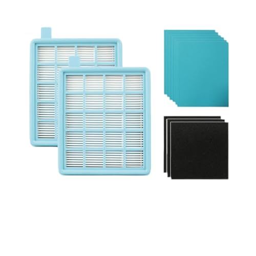 VFEBTSD Filternetz HEPA-FILTER BUFFALO-MISTRAL Kompatibel Mit Philips Staubsauger FC8470 FC8471 FC8472 FC8473 FC8474 FC8476 FC8477(1Set 12pcs) von VFEBTSD