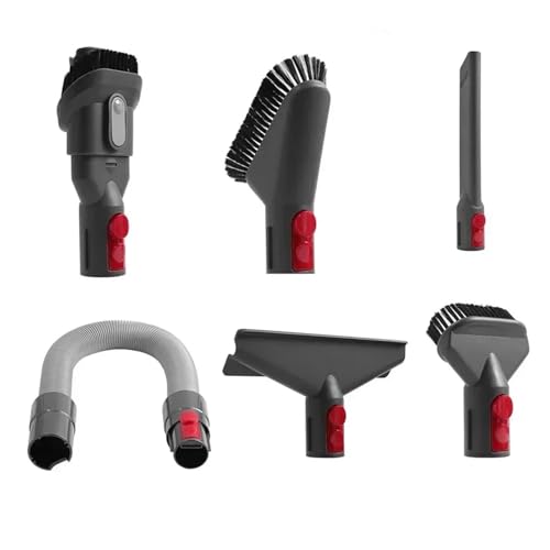 VFEBTSD Flacher Saugdüsenkopf for Staubsauger, kompatibel mit V7 V8 V10 V11 V12 V15 G5, Matratzenbürstenkopf, Rundbürste, weiche Bürstenteile(6-piece set) von VFEBTSD