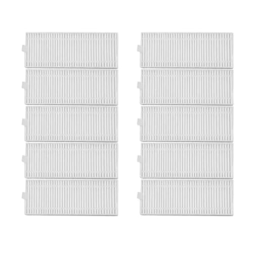 VFEBTSD Hauptrollen-Seitenbürste, Staub-Hepa-Filter, Wischtuch, kompatibel mit Honor Choice Roboterreiniger R2/R2 Plus/R2s Lite Staubsauger-Teile (10 Stück Hepa-Filter) von VFEBTSD