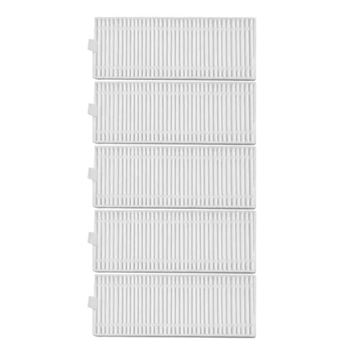 VFEBTSD Hauptrollen-Seitenbürste, Staub-Hepa-Filter, Wischtuch, kompatibel mit Honor Choice Roboterreiniger R2/R2 Plus/R2s Lite Staubsauger-Teile (5 Stück Hepa-Filter) von VFEBTSD