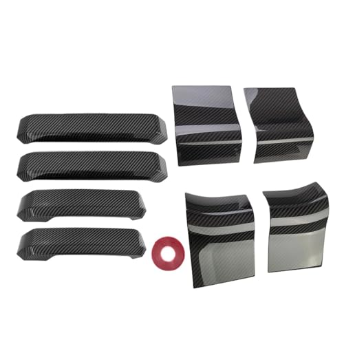 VFEBTSD Innentürgriffabdeckung Verkleidung Carbonfaser Innendekoration Zubehör Kompatibel mit Ford F150 2015-2020(1 set) von VFEBTSD