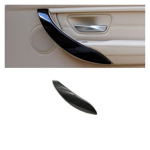 VFEBTSD Kompatibel mit BMW F30 F31 F32 F33 F34 F36. Zubehör for die Türgriffabdeckung im Autoinnenraum. Kompatibel mit BMW 3er-Reihe 318 320 328 330 335i 51417276488(Right Carbon Fiber) von VFEBTSD
