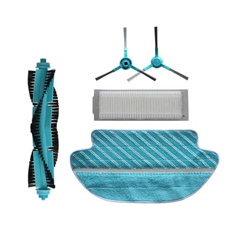 VFEBTSD Kompatibel mit Cecotec Conga 3290 3390 3490 3590 3690 3790 3890 Ultra Titanium Vital Parts Hauptseitenbürste Hepa-Filtermopp Rag(dunkelgrau) von VFEBTSD
