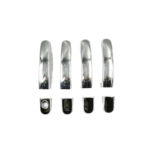 VFEBTSD Kompatibel mit Ford Ranger T6 T7 2012–2018 Zubehör Türgriff-Abdeckung Verkleidung Kunststoff Imitation Chrom 1 Set von VFEBTSD