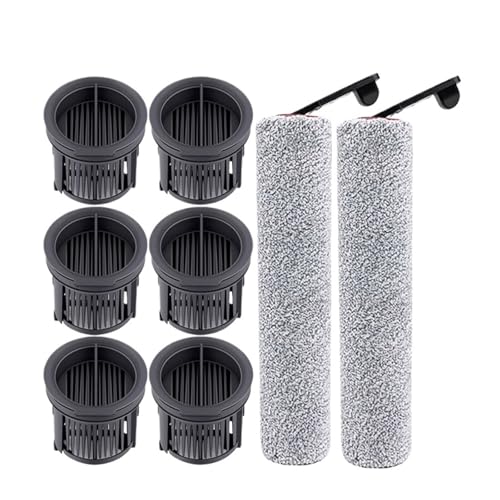 VFEBTSD Kompatibel mit H14 Pro H20 Ultra H30 Ultra H13Pro Ersatzteile Bodenwaschroboter Staubsauger Scheuerbürste Hepa-Filterzubehör (10) von VFEBTSD