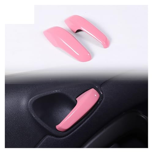 VFEBTSD Kompatibel mit Mercedes Kompatibel mit Benz Smart 451 Fortwo 2009-2015 ABS Pink Style Schalttafel Türgriffe Dekoration Zubehör Innenaufkleber(2 2010 to 2015) von VFEBTSD
