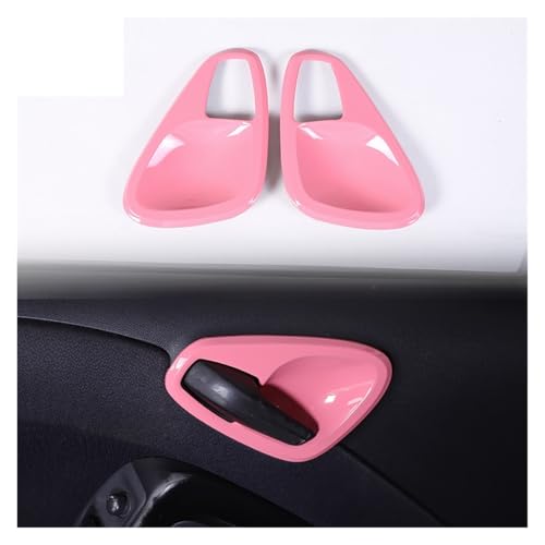 VFEBTSD Kompatibel mit Mercedes Kompatibel mit Benz Smart 451 Fortwo 2009-2015 ABS Pink Style Schalttafel Türgriffe Dekoration Zubehör Innenaufkleber(3 2010 to 2015) von VFEBTSD