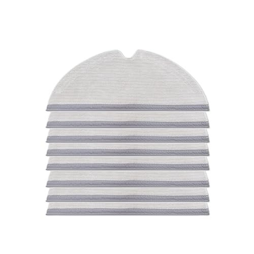 VFEBTSD Kompatibel mit Xiaomi Water 1/2 S5 S50 S51 S55 S6 S60 S65 E25 E35 E20 C10 T4 T6 Mi Staubsauger Wasserfilter Wischtuch Teile (8 Stück) von VFEBTSD