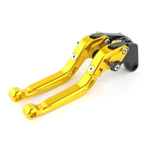 VFEBTSD Motorrad-Kupplungshebel, verstellbar, faltbar, ausziehbar, kompatibel mit SUZUKI GSXR 600 GSXR600 GSXR750 GSXR 750 2004 2005 k4 K5(Gold) von VFEBTSD