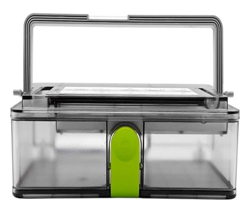 VFEBTSD Rollenbürstenabdeckung, Wasser-Staubbox, Wischtuch, Rahmen, HEPA-Filter, kompatibel mit Qihoo 360 S10 X100 Max Roboter-Staubsaugerzubehör (dunkles Khaki) von VFEBTSD