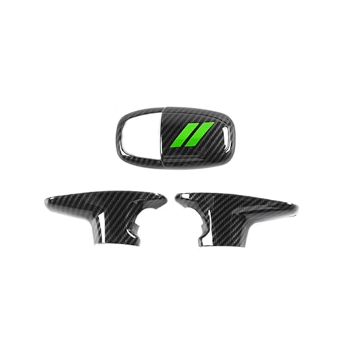 VFEBTSD Schwarze Aufkleber for den Schaltknauf des Autos, Zierabdeckung, kompatibel mit Dodge Charger Challenger ab 2015/kompatibel mit Durango ab 2018, Innenleisten(Choice 11) von VFEBTSD