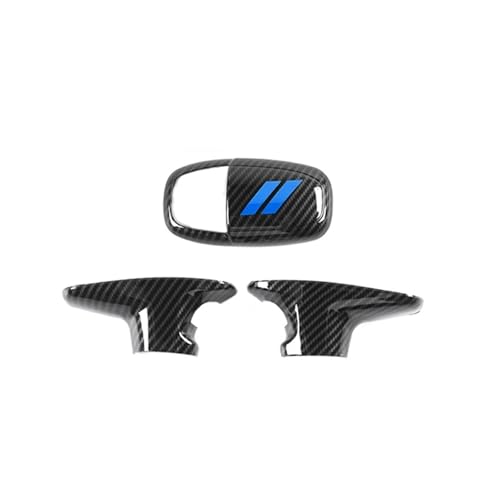 VFEBTSD Schwarze Aufkleber for den Schaltknauf des Autos, Zierabdeckung, kompatibel mit Dodge Charger Challenger ab 2015/kompatibel mit Durango ab 2018, Innenleisten(Choice 12) von VFEBTSD