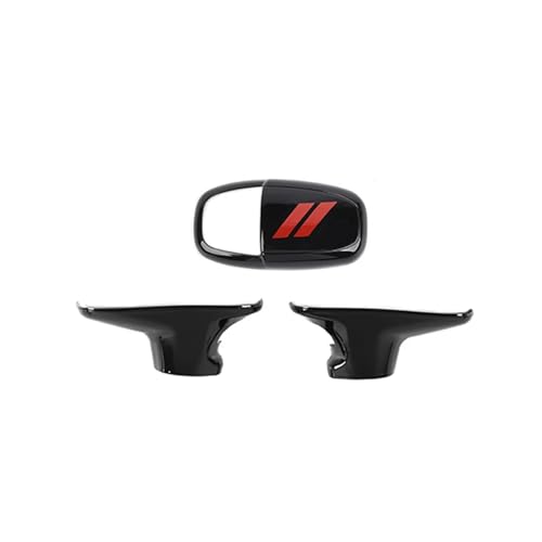 VFEBTSD Schwarze Aufkleber for den Schaltknauf des Autos, Zierabdeckung, kompatibel mit Dodge Charger Challenger ab 2015/kompatibel mit Durango ab 2018, Innenleisten(Choice 2) von VFEBTSD