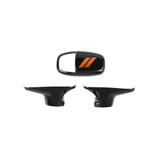 VFEBTSD Schwarze Aufkleber for den Schaltknauf des Autos, Zierabdeckung, kompatibel mit Dodge Charger Challenger ab 2015/kompatibel mit Durango ab 2018, Innenleisten(Choice 3) von VFEBTSD