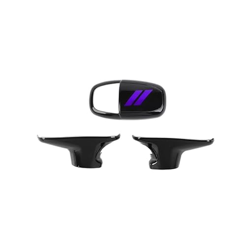 VFEBTSD Schwarze Aufkleber for den Schaltknauf des Autos, Zierabdeckung, kompatibel mit Dodge Charger Challenger ab 2015/kompatibel mit Durango ab 2018, Innenleisten(Choice 6) von VFEBTSD